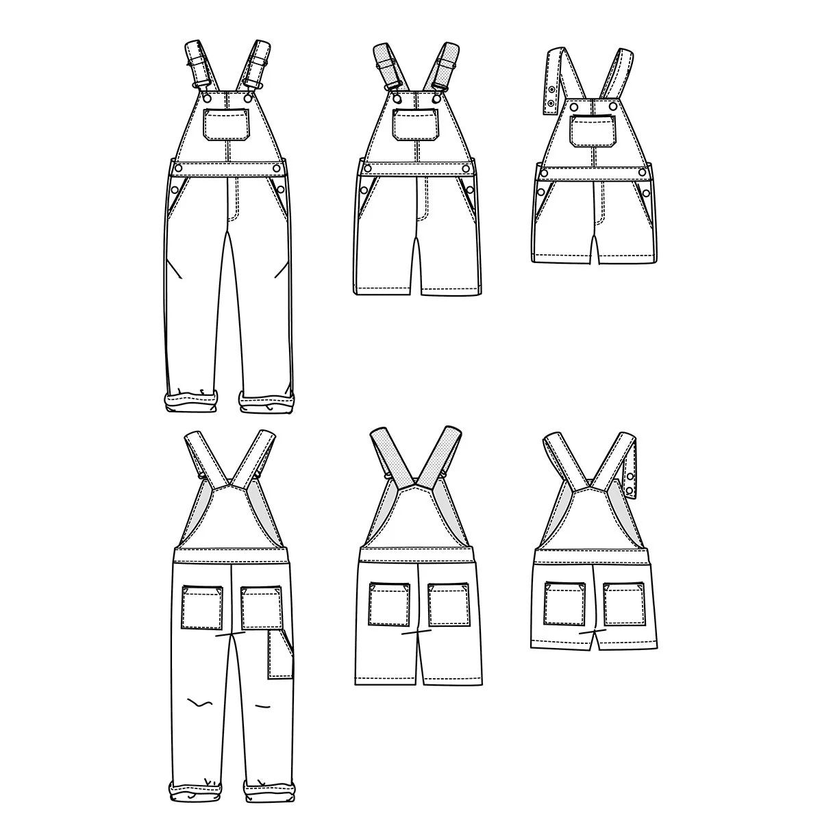 LYON Overalls - Women 34/52 Paper Sewing Pattern - Ikatee - Image 15