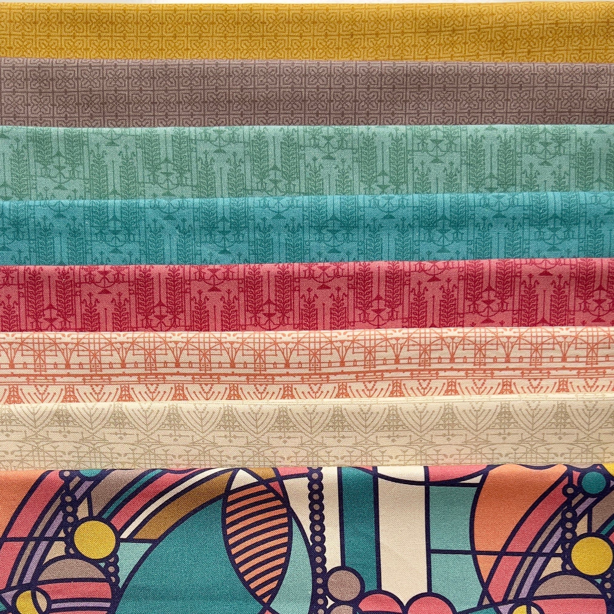 March Balloons 108" Wide - Desert - Frank Lloyd Wright - Cloud 9 Fabrics - Poplin - Image 8