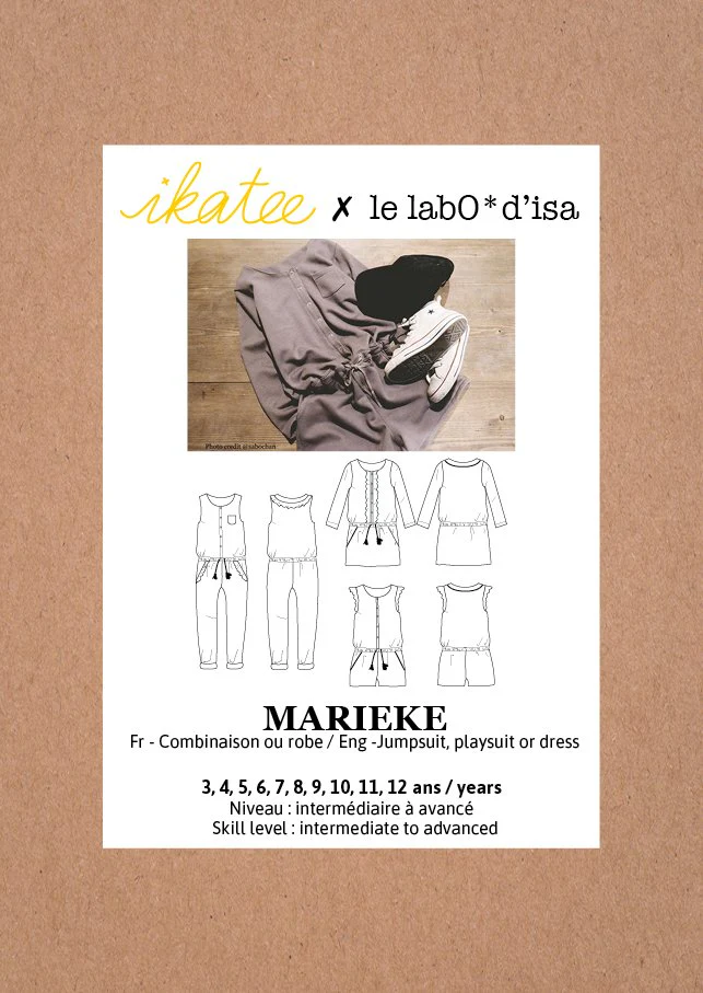Marieke Jumpsuit, Playsuit & Dress Sewing Pattern - Girl 3/12Y - Ikatee - Image 24