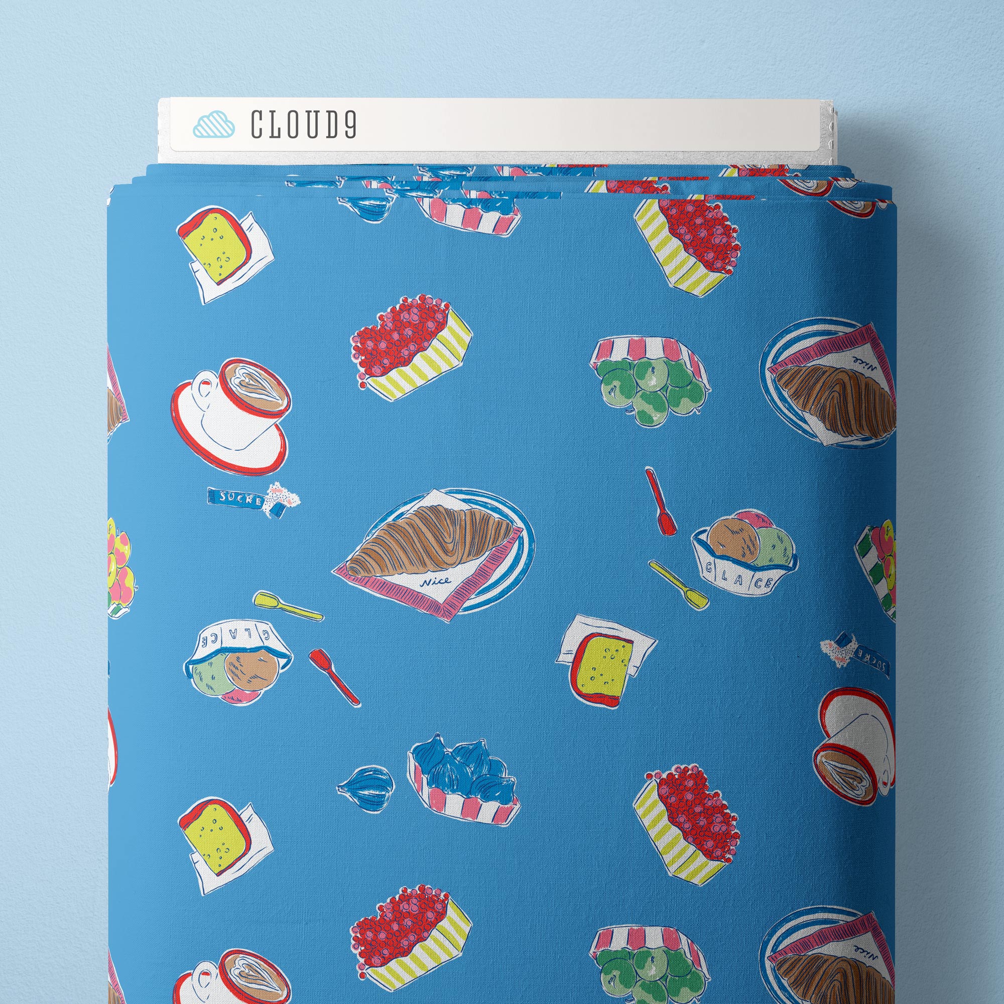 Market Morning - Nice Nice - Emily Taylor - Cloud 9 Fabrics - Poplin