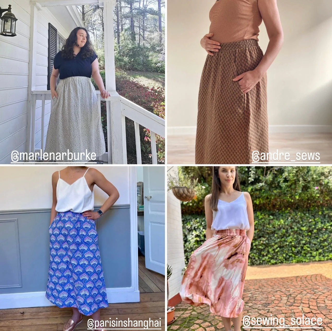 Marlo Womens High Waisted Everyday Skirt PDF Sewing Pattern - Atelier Mimito - Image 4