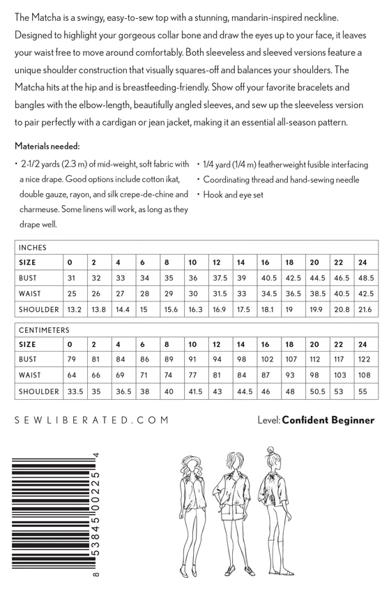 Matcha Top Paper Pattern - Sew Liberated - Image 4