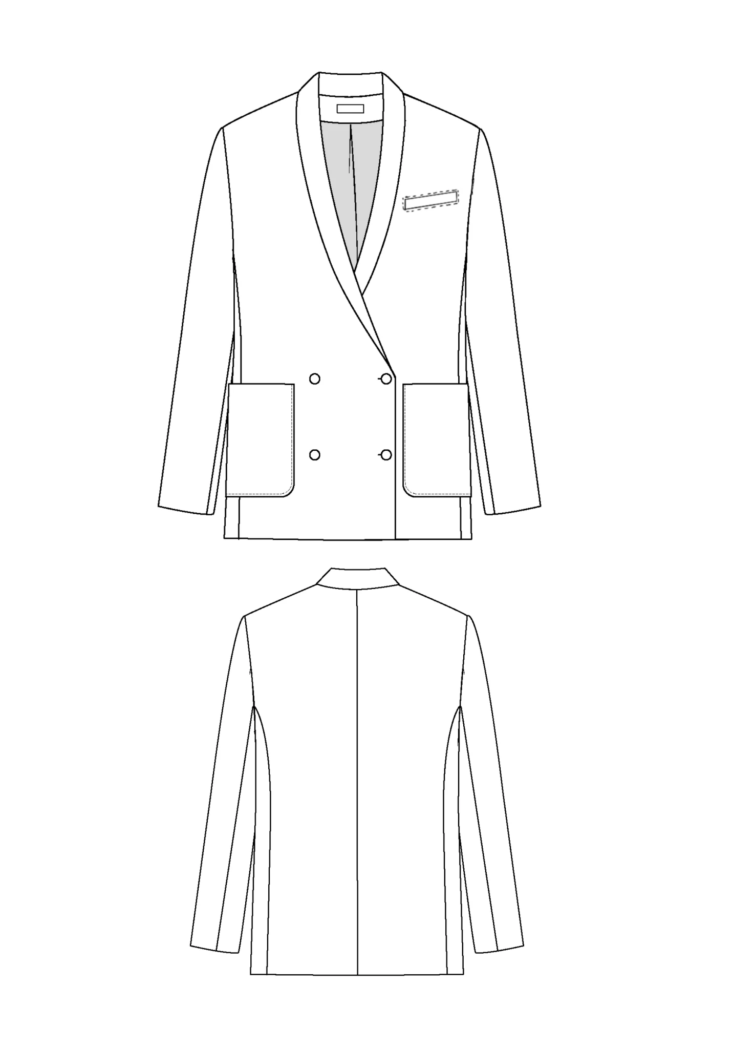 Mimosa Blazer Paper Sewing Pattern - Maison Fauve - Image 13