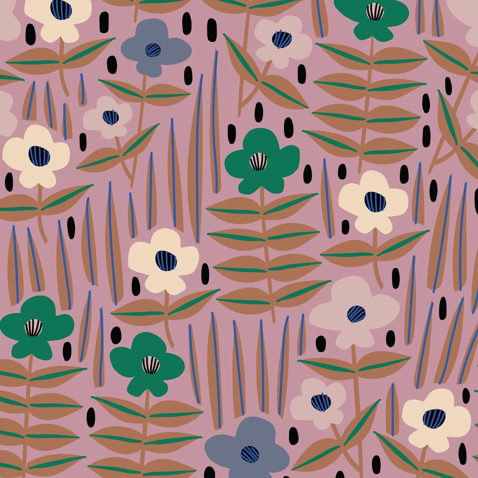 Moonflower - Sun Seed Moon - Leah Duncan - Cloud 9 Fabrics - Batiste - Image 3
