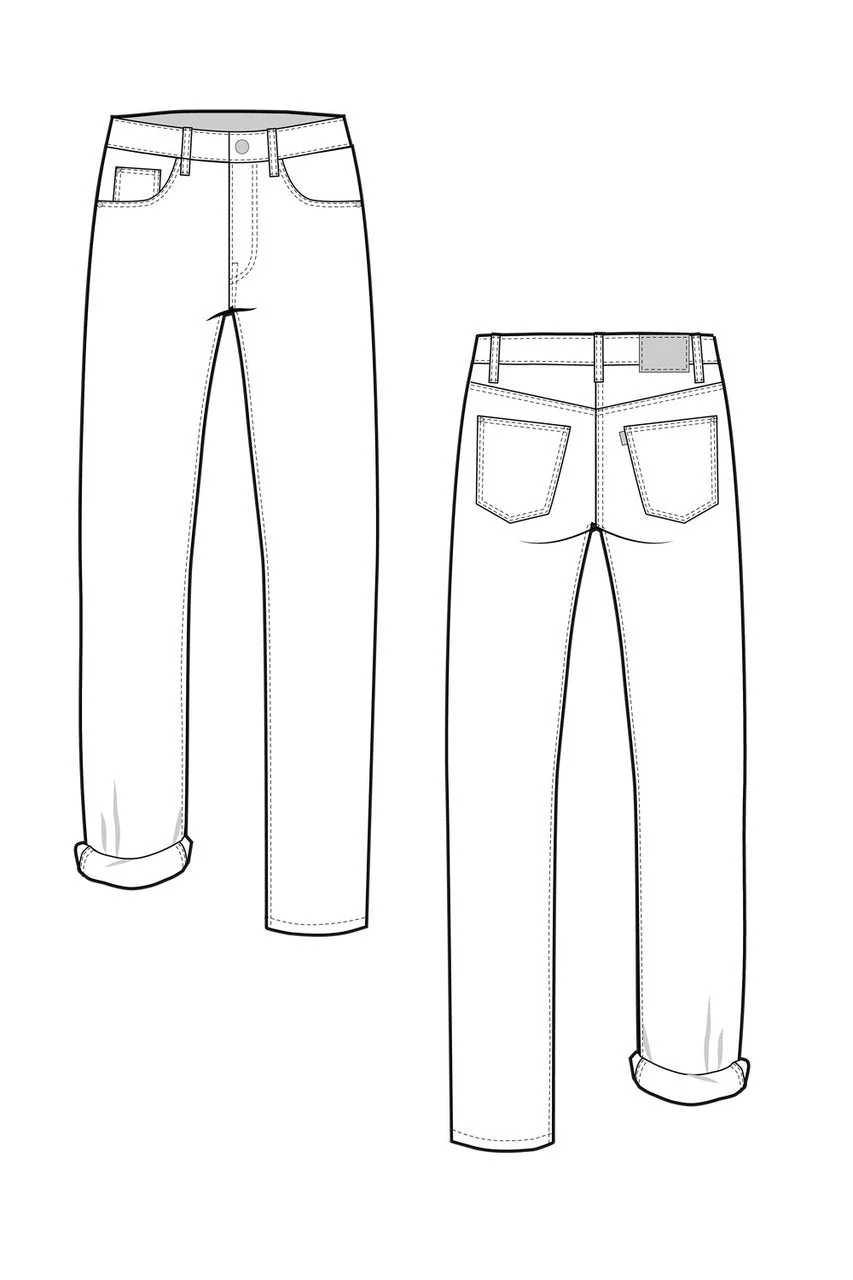 Morgan Boyfriend Jeans Pattern - Closet Core Patterns - Image 4