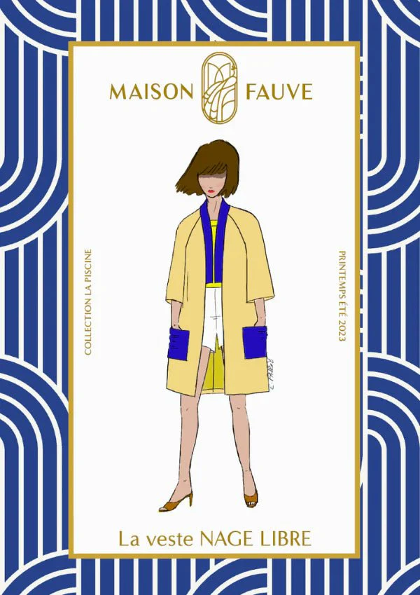 Nage Libre Jacket Paper Sewing Pattern - Maison Fauve
