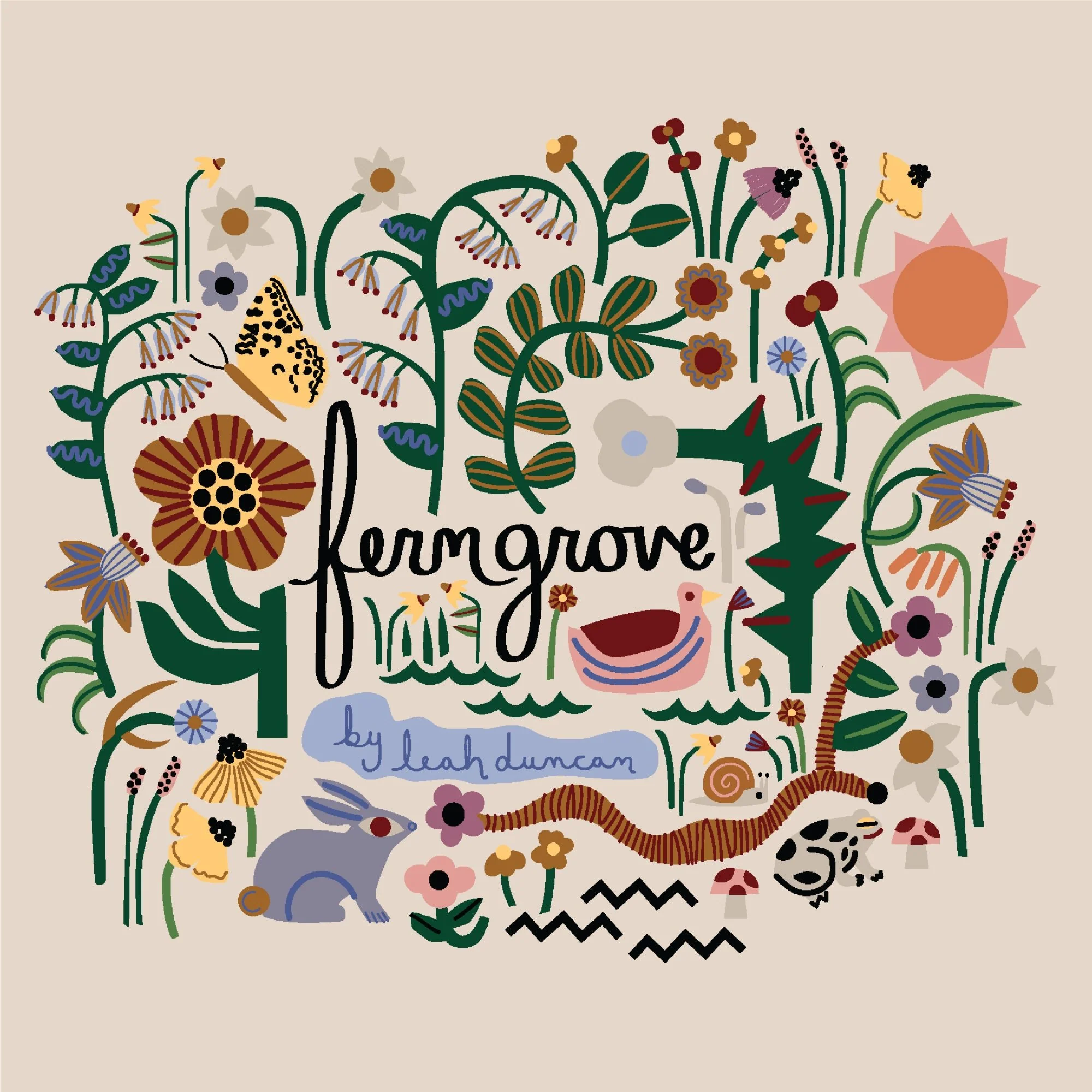 Nightdreams - Fern Grove - Leah Duncan - Cloud 9 Fabrics - Poplin - Image 2