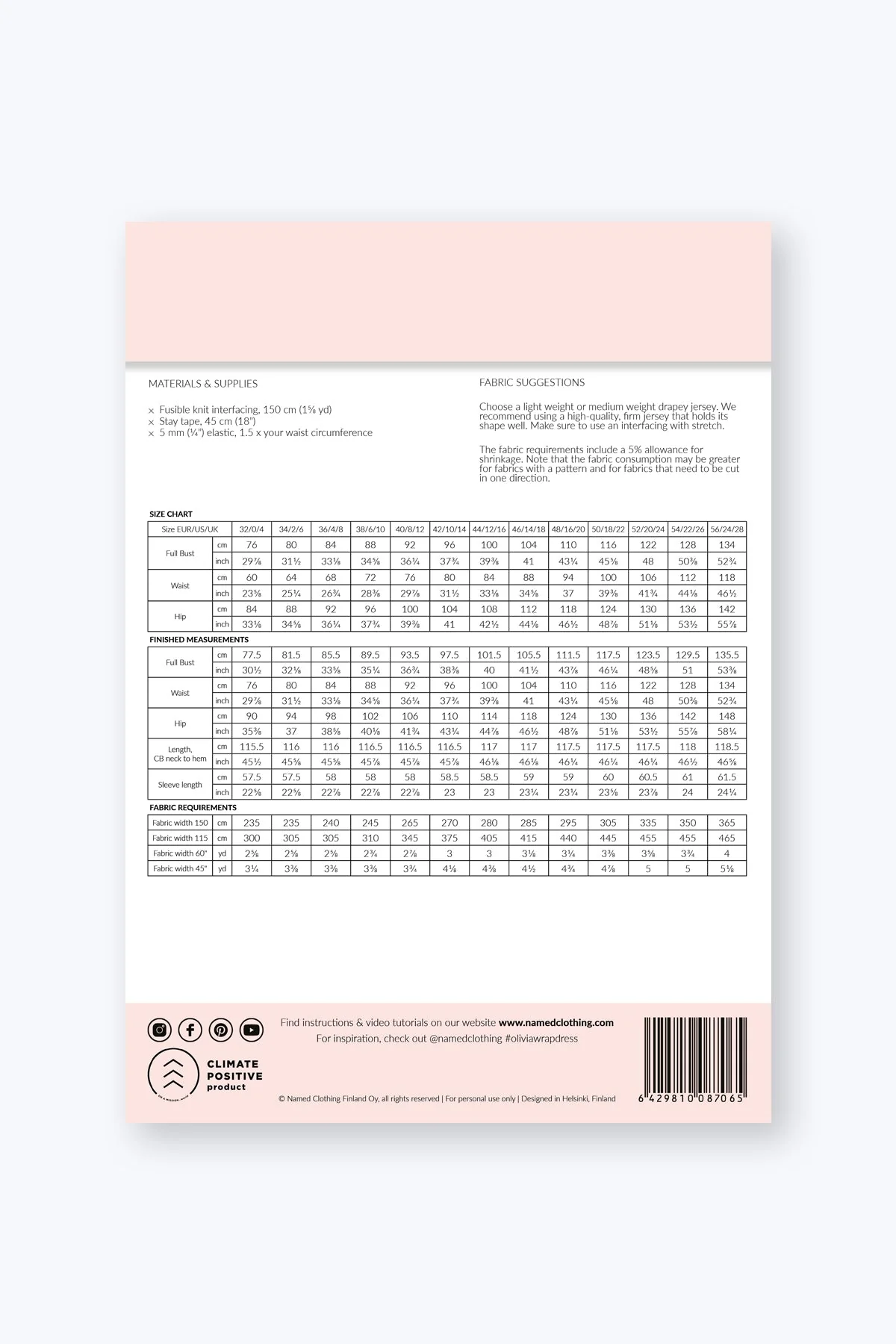 Olivia Wrap Dress - PDF Pattern - Named Clothing - Image 5