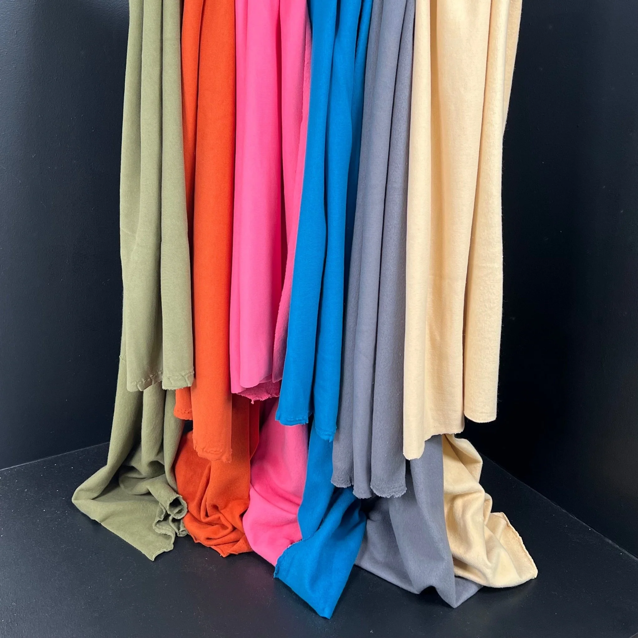 Organic Cotton Fleece 340gsm - Capulet Olive - Image 3