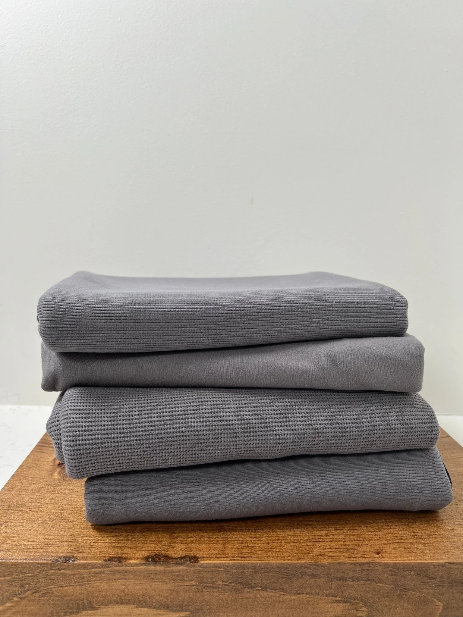 Organic Cotton Fleece 340gsm - Smoked Pearl - Image 2