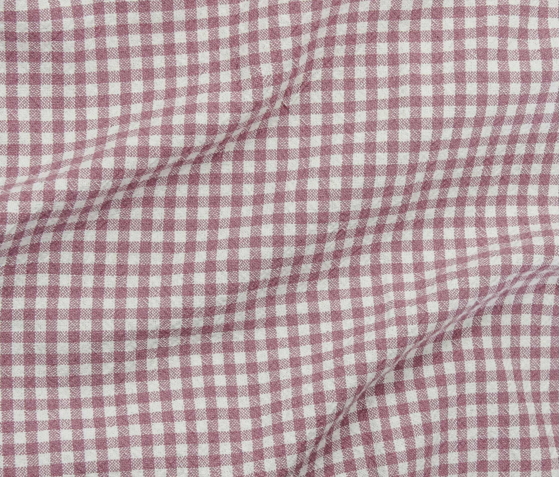 Organic Cotton Gingham - Rose