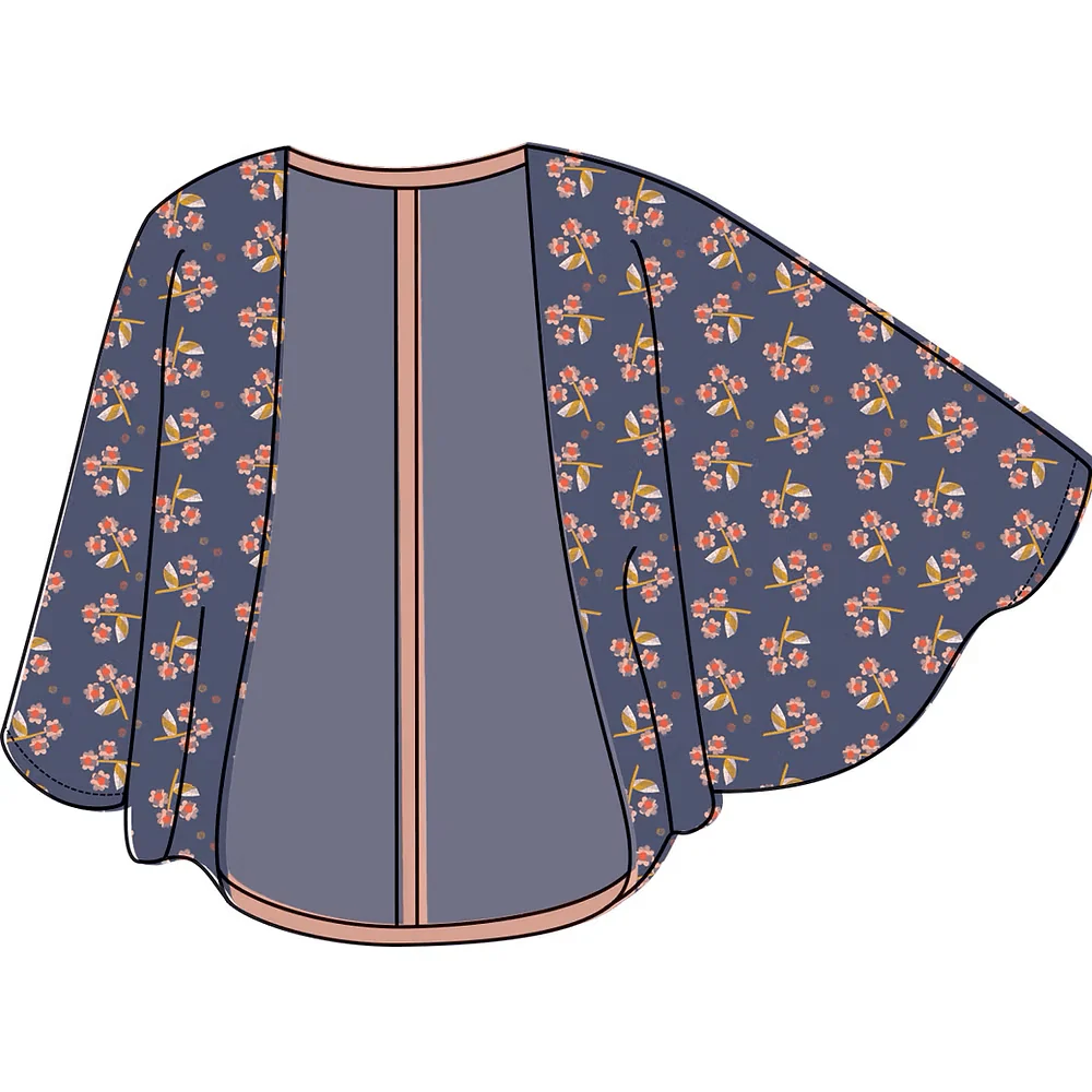 Origami Shrug Paper Pattern - Two Stitches Patterns - Image 2