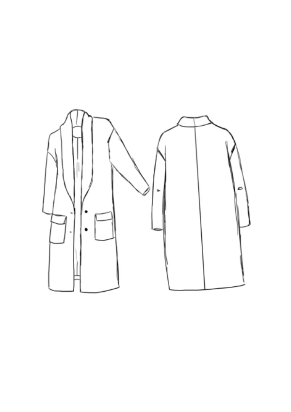 Pam Oversize Coat Paper Sewing Pattern - Maison Fauve - Image 7