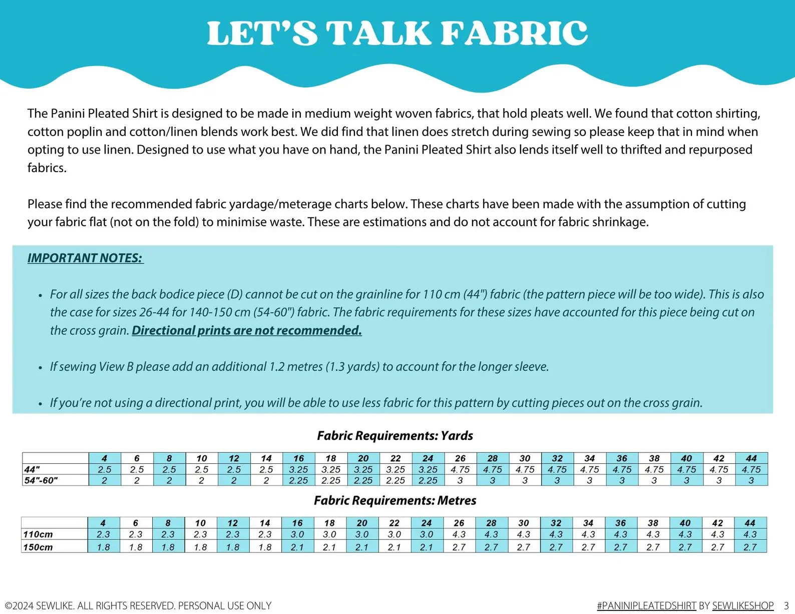 Panini Pleated Shirt PDF Sewing Pattern - Sew Like Shop - Image 12