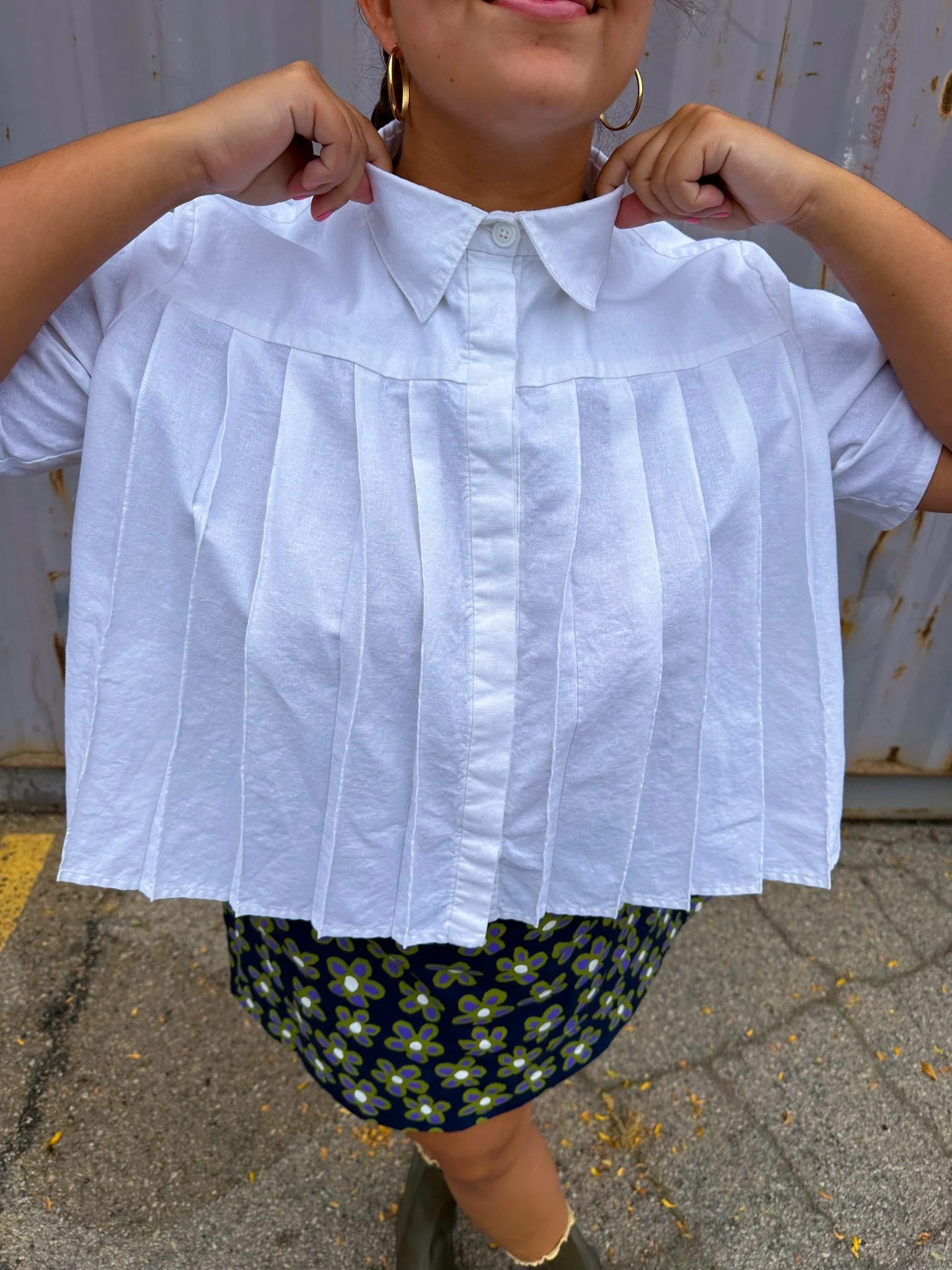 Panini Pleated Shirt PDF Sewing Pattern - Sew Like Shop - Image 5