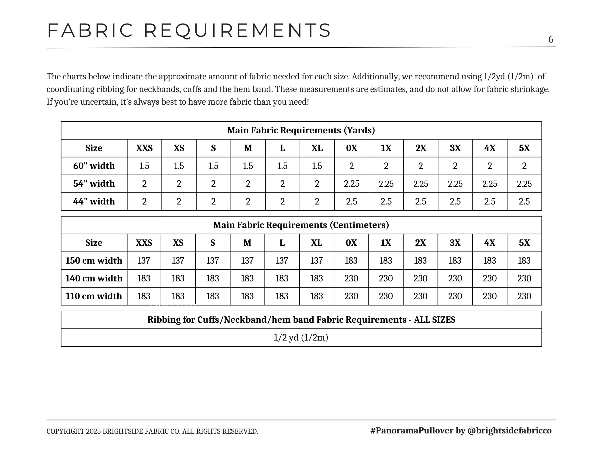 Panorama Pullover Sewing PDF Pattern - Brightside Fabric Co. - Image 4