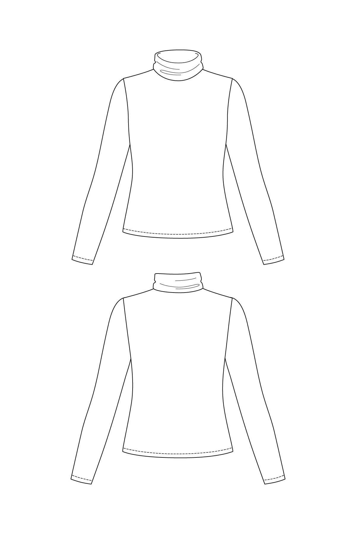 Paola Turtleneck Tee - PDF Pattern - Named Clothing - Image 9