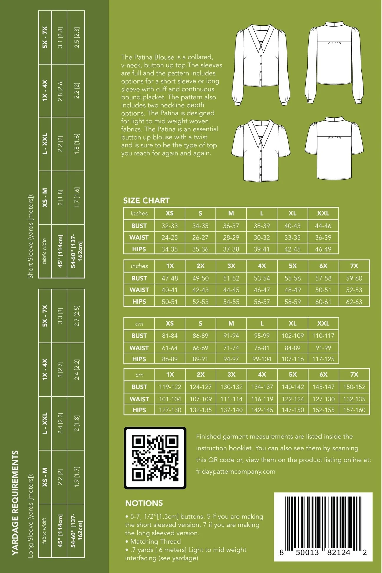 Patina Blouse Pattern - Friday Pattern Company - Image 8
