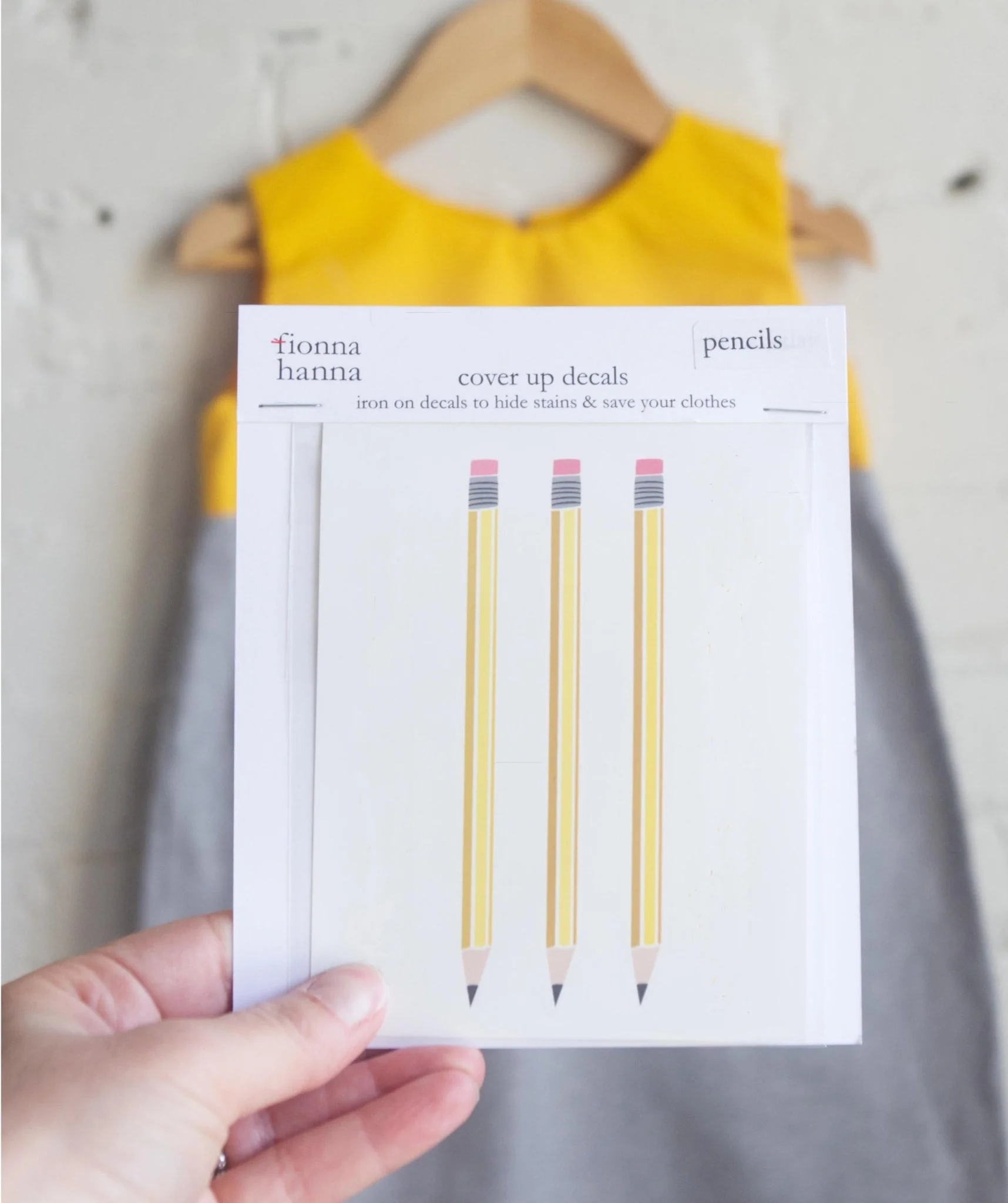 Pencil Dress & Iron on Decals Childrens Sewing Pattern - Fiona Hanna - Image 3