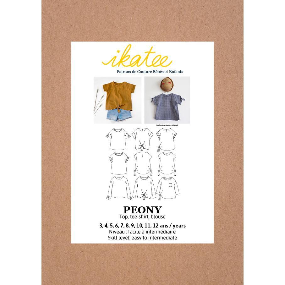 Peony Top Sewing Pattern - Girls 3/12Y - Ikatee - Image 2