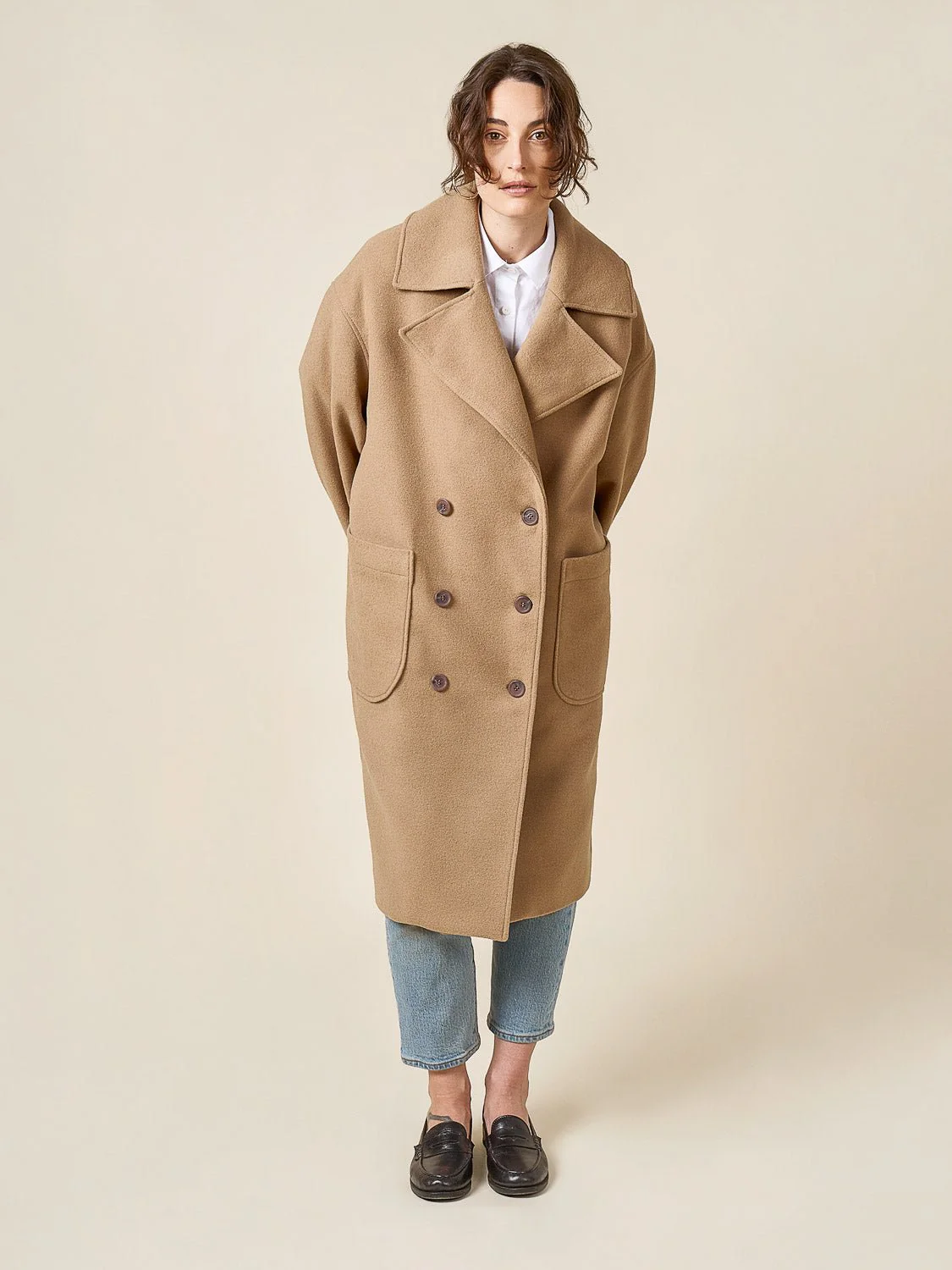 Phoebe Double-Breasted Coat Pattern - Closet Core Patterns