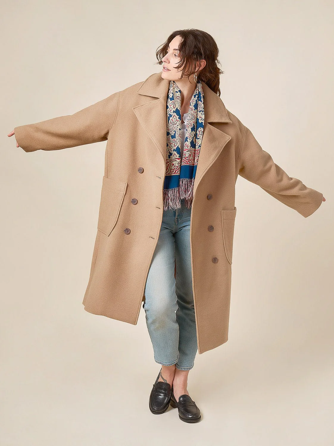 Phoebe Double-Breasted Coat Pattern - Closet Core Patterns - Image 29