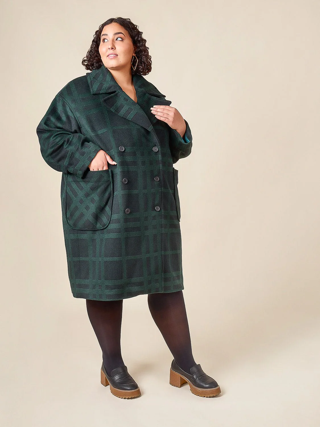 Phoebe Double-Breasted Coat Pattern - Closet Core Patterns - Image 4
