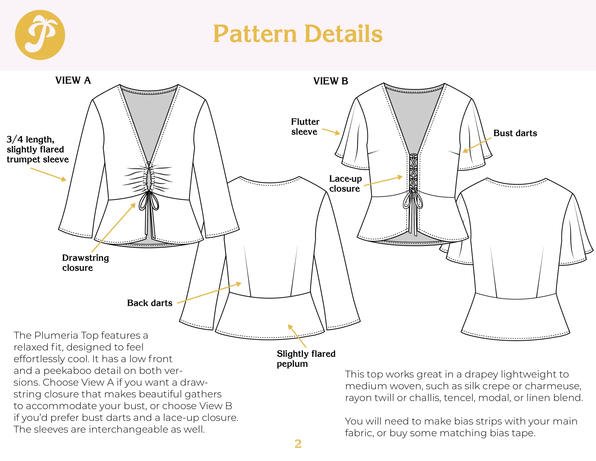 Plumeria Top PDF Pattern - Paradise Patterns - Image 10