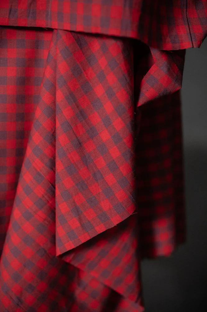 Popette Organic Cotton Linen Gingham - Merchant & Mills - Image 2
