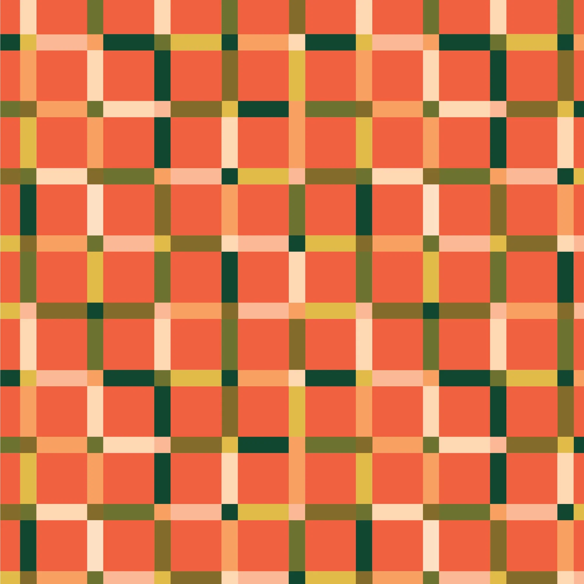 Poppy Plaid - Red - Poppy Fields - MK Surface - Cloud 9 Fabrics - Poplin - Image 2