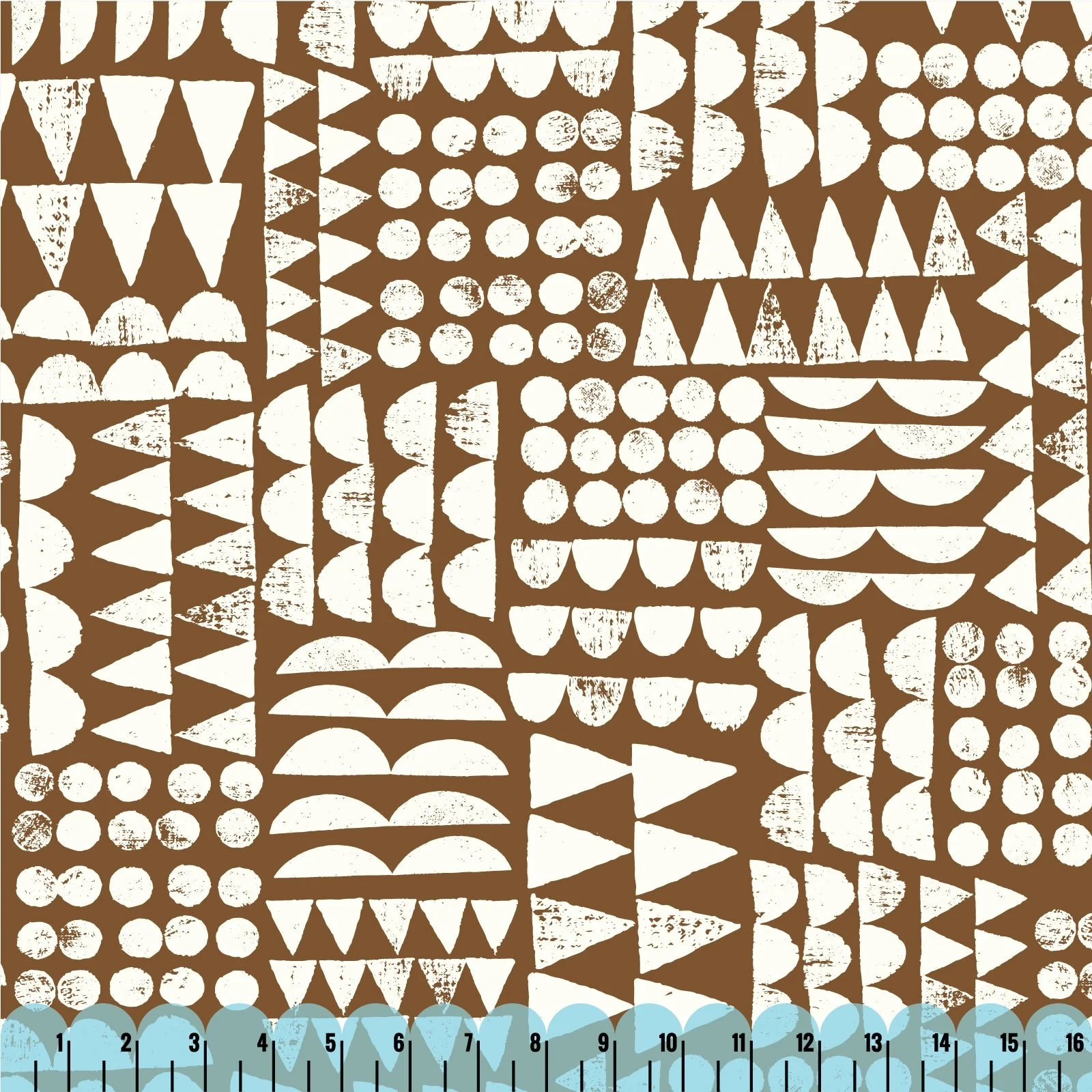 Print Patch - Dark Brown - Imprint by Eloise Renouf - Cloud 9 Fabrics - Canvas - Image 2