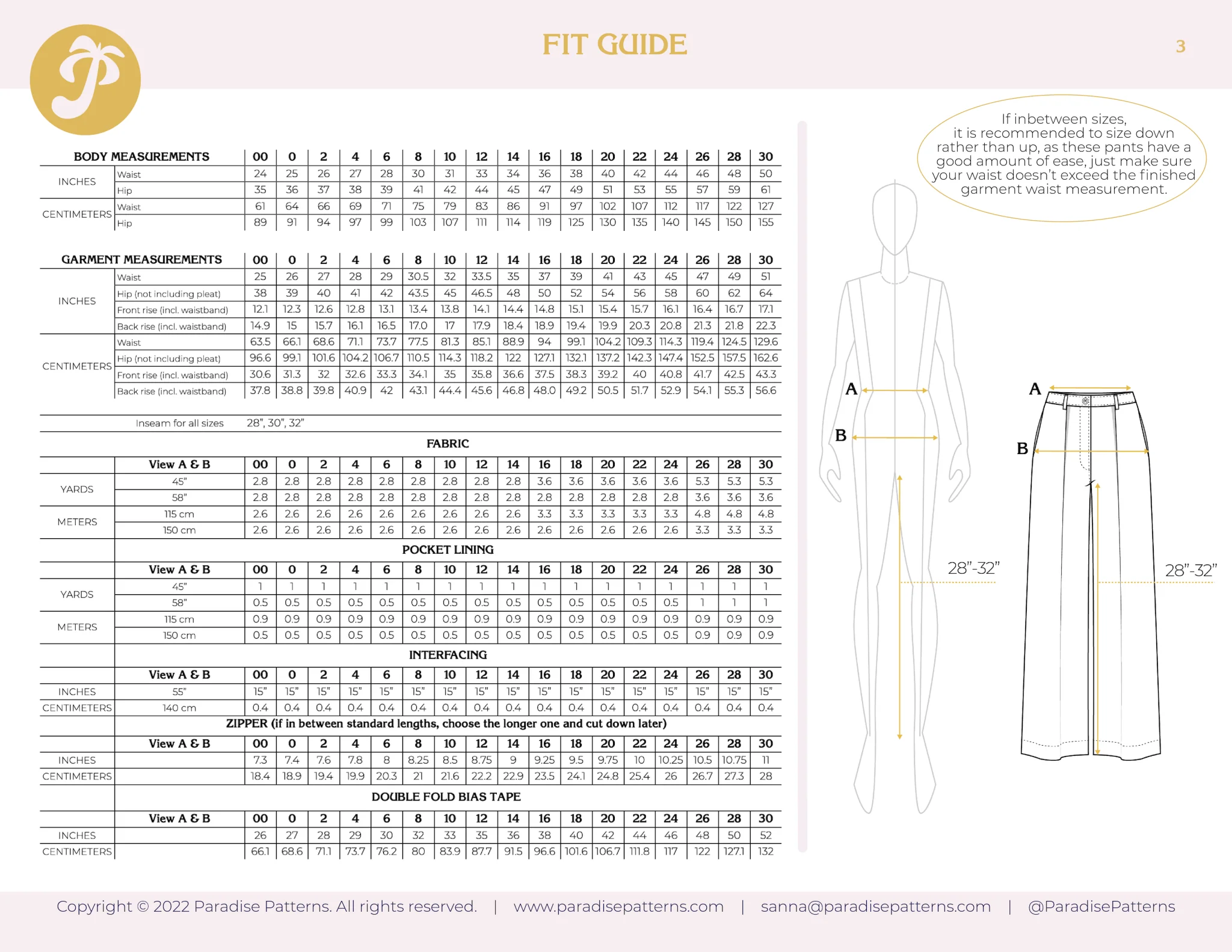 Protea Pants PDF Pattern - Paradise Patterns - Image 15