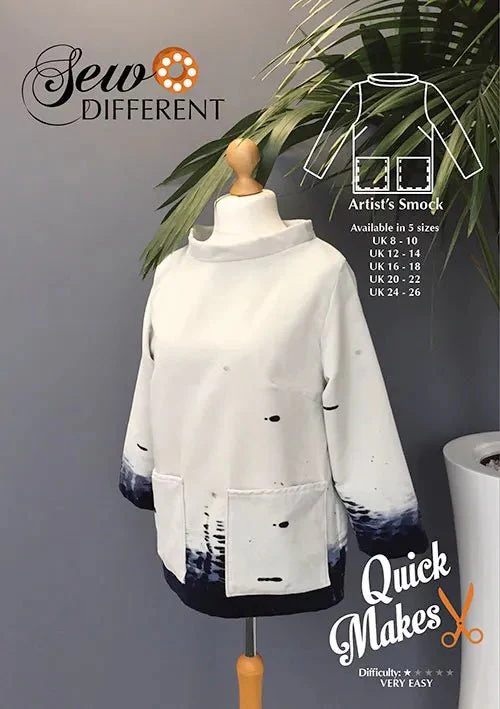 Quick Makes Artist's Smock - Paper Sewing Pattern - Sew Different - Image 3