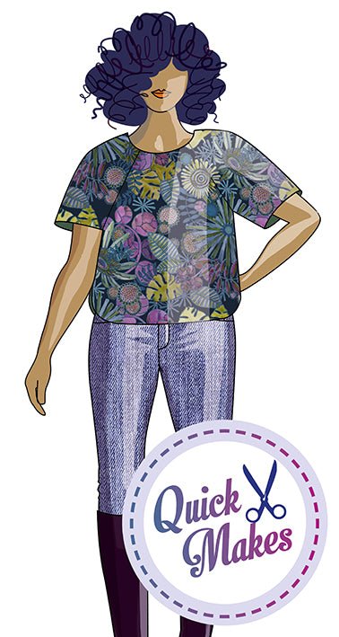 Quick Makes Boxy Raglan Top - Paper Sewing Pattern - Sew Different