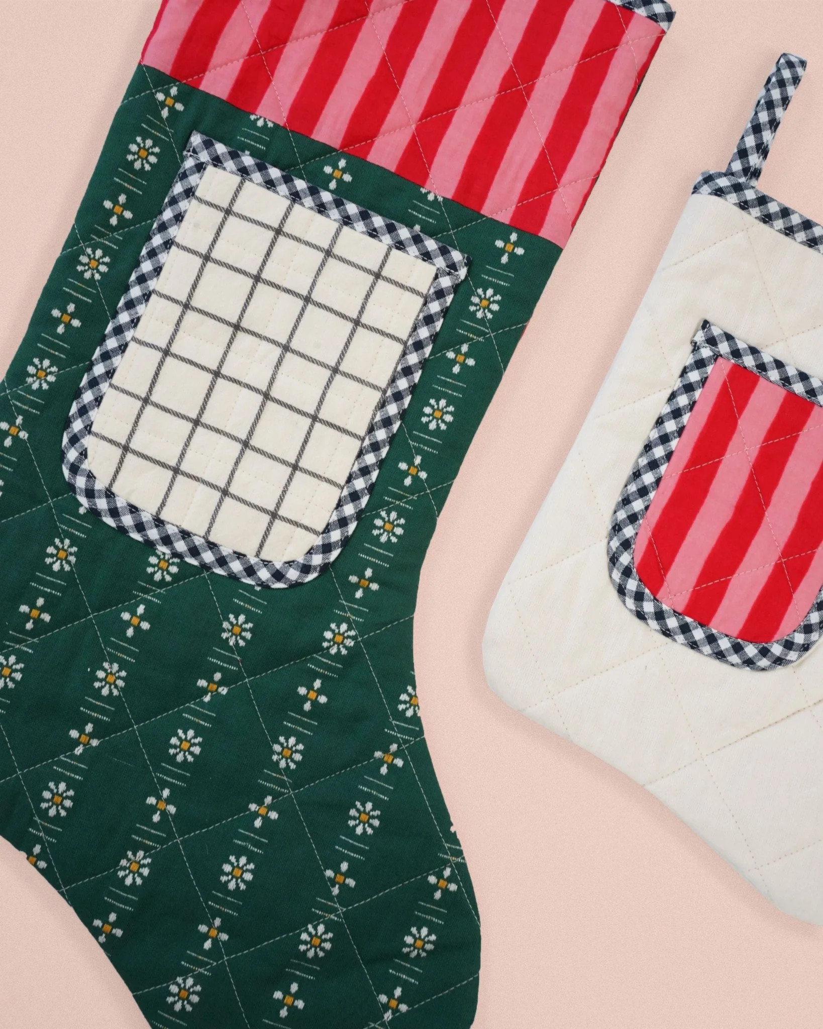 Quilted Pocket Stocking PDF Sewing Pattern - Matchy Matchy Sewing Club - Image 4