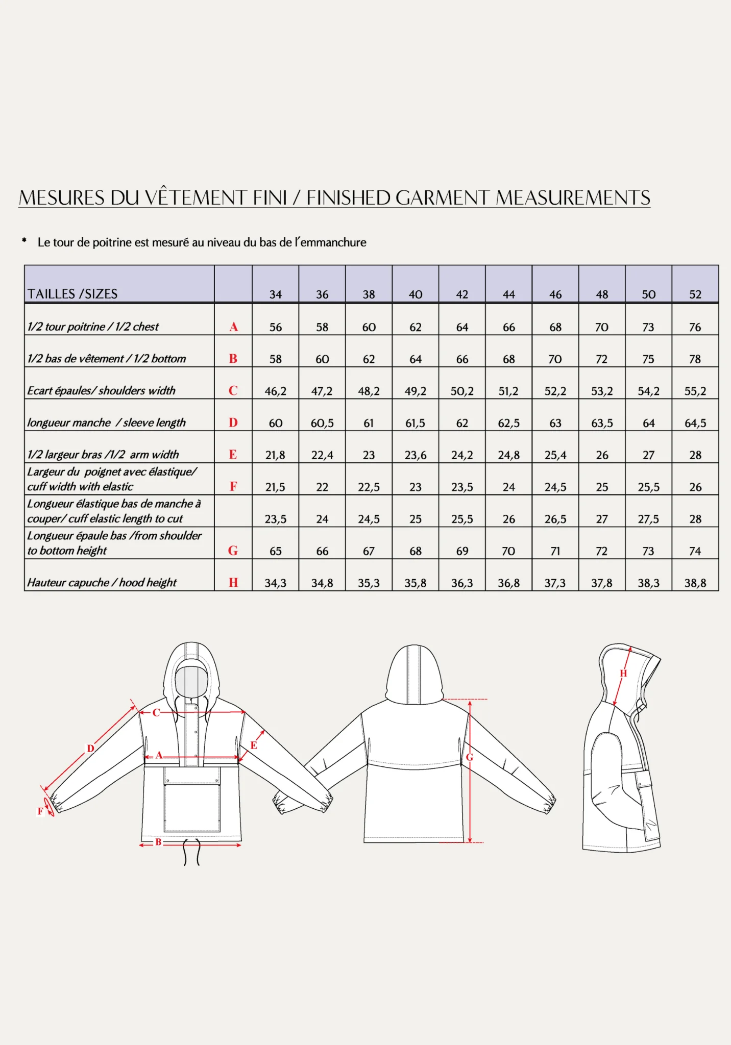 Rafael Windbreaker Paper Sewing Pattern - Maison Fauve - Image 20