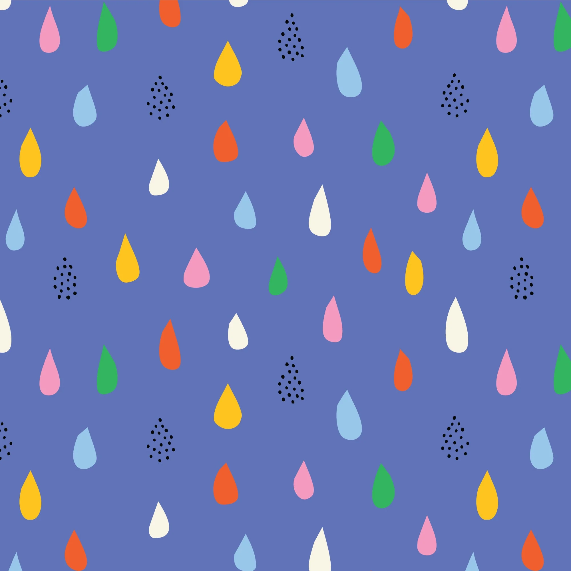 Rainbow Drizzle - Sandra Hutter for Cloud9 Fabrics - Broadcloth with Matte Laminate - Image 2