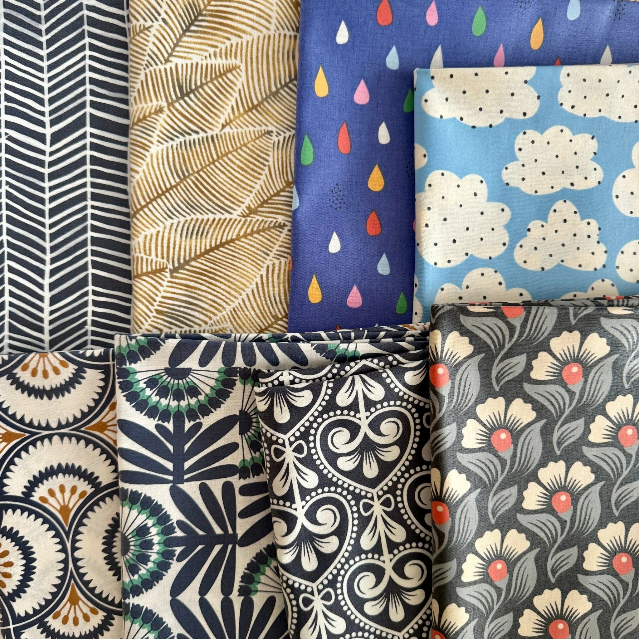 Rainbow Drizzle - Sandra Hutter for Cloud9 Fabrics - Broadcloth with Matte Laminate - Image 4