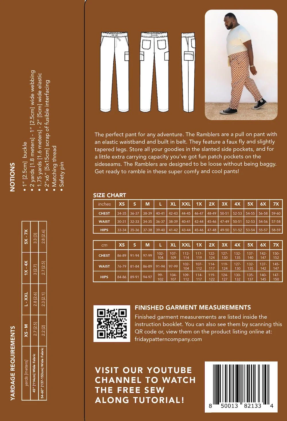 Rambler Pants Pattern - Friday Pattern Company - Image 22