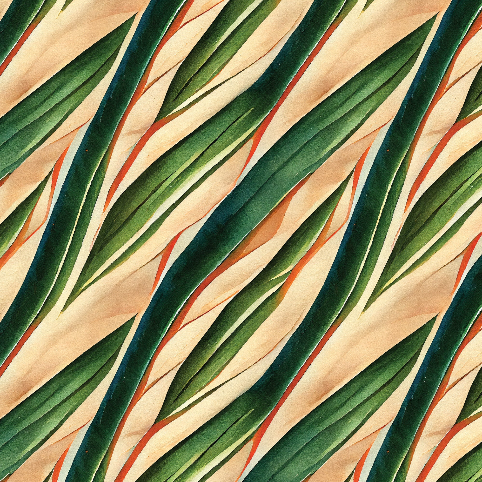 Red Palms - Bali Dreams - Penn Gray Designs - Cloud 9 Fabrics - Poplin - Image 3