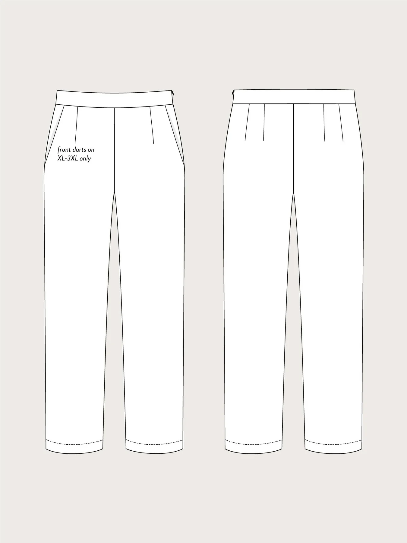 Regular Fit Trousers Pattern - The Assembly Line - Image 6