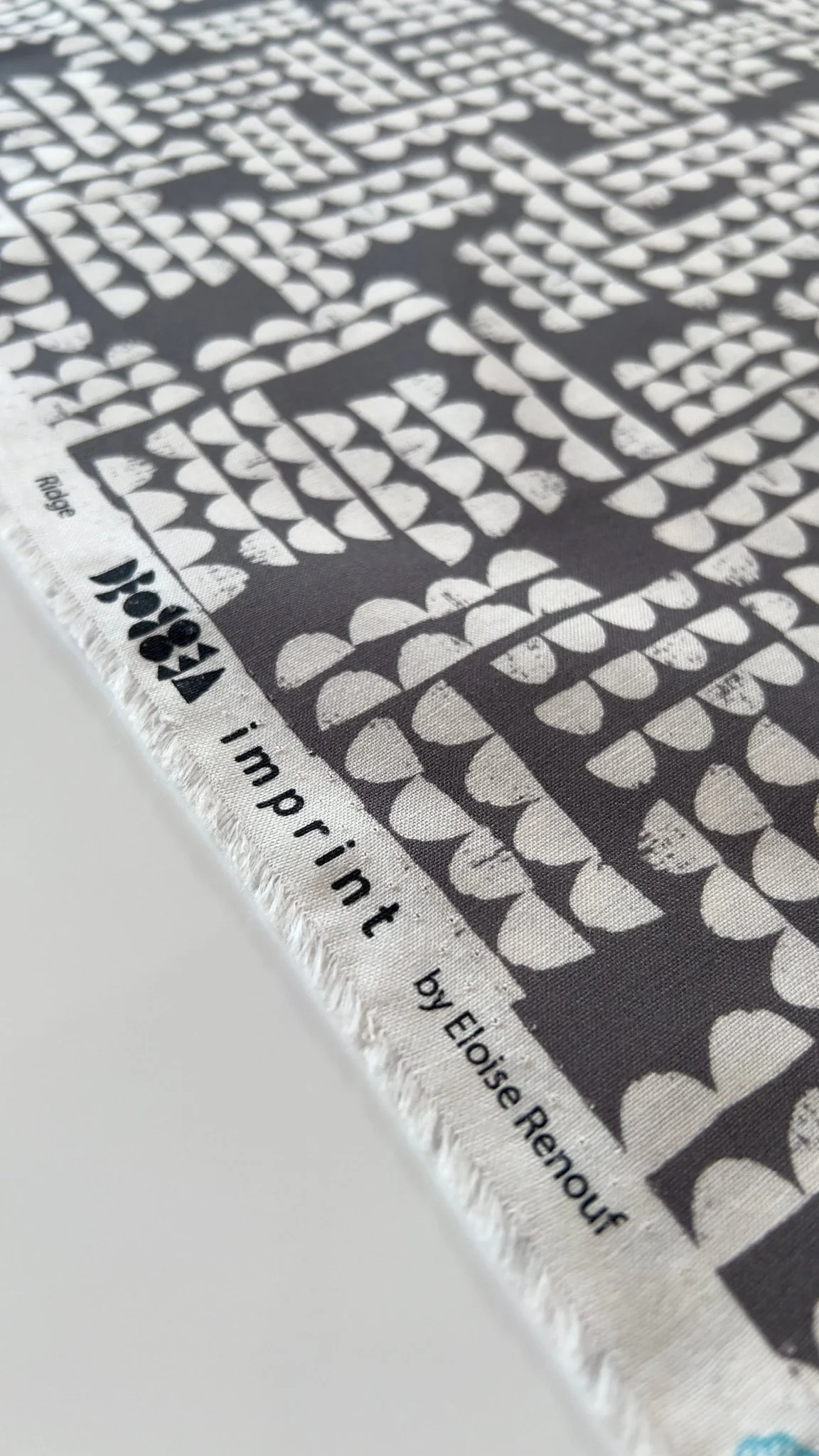 Ridge - Gray - Imprint - Eloise Renouf - Cloud 9 Fabrics - Poplin - Image 5