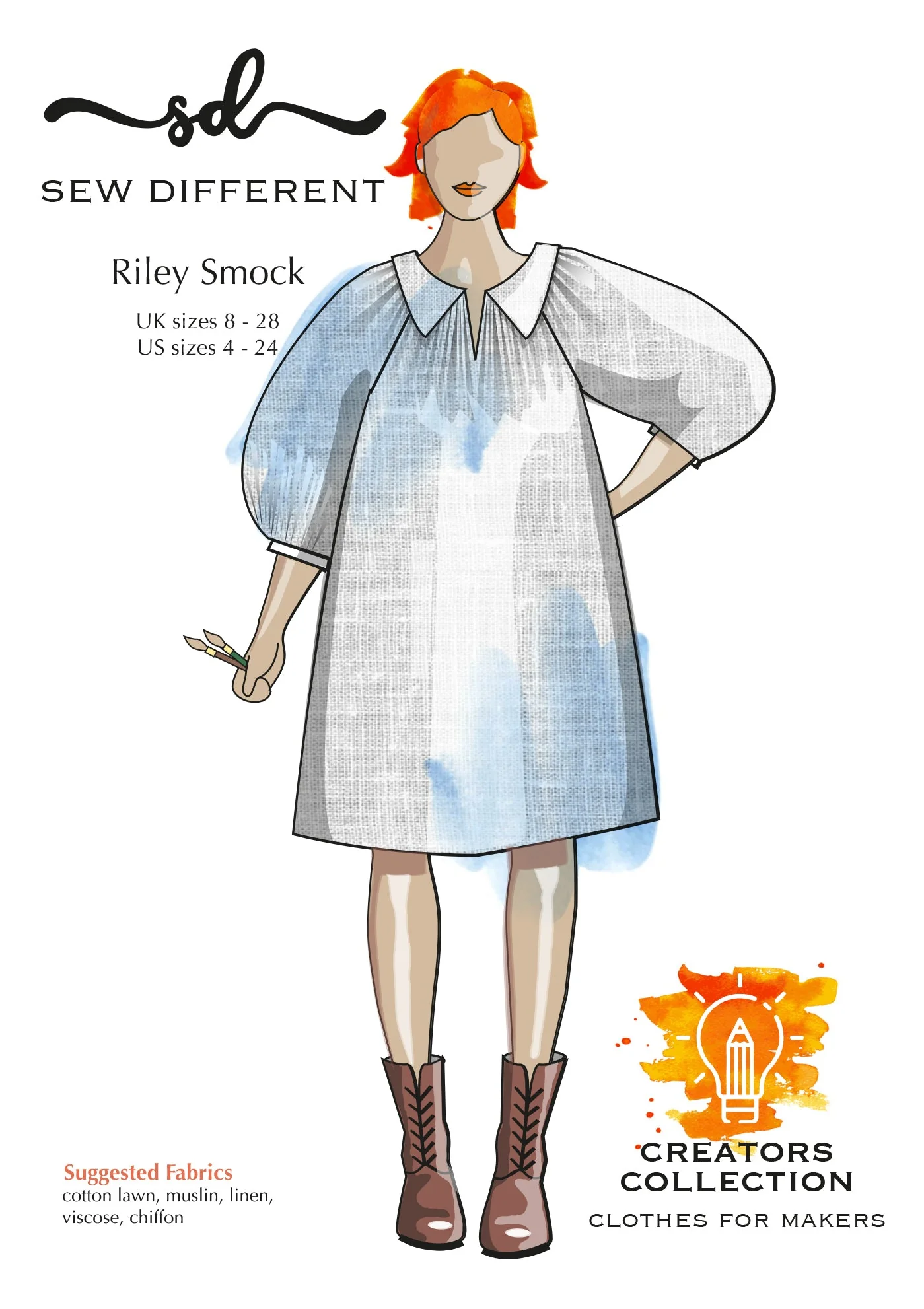Riley Smock - Paper Sewing Pattern - Sew Different