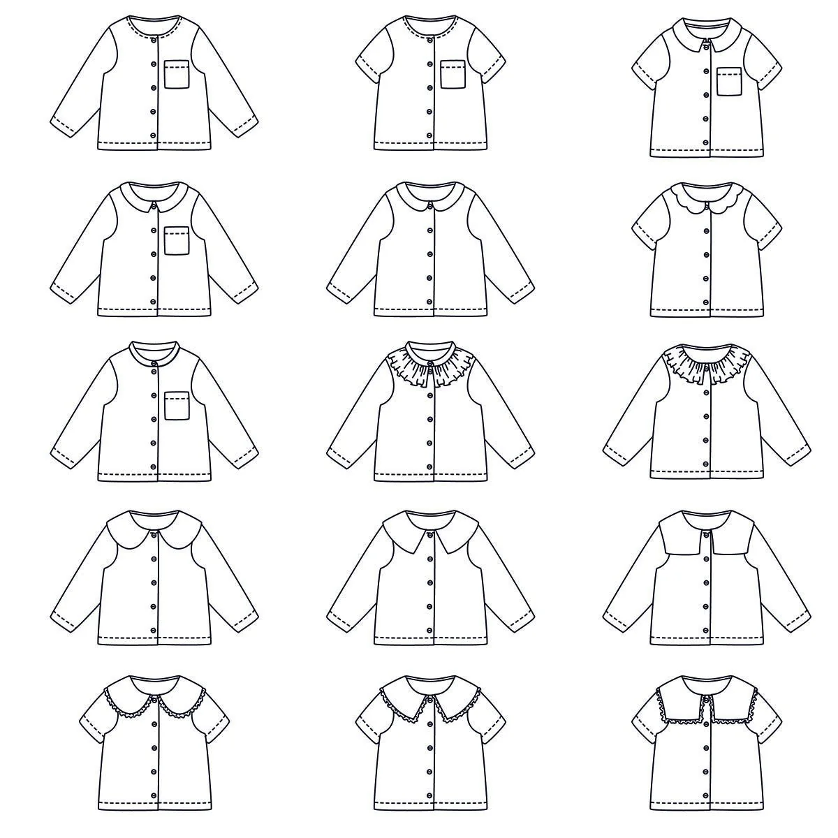 Rio Blouse Sewing Pattern - Kids 3/12Y - Ikatee - Image 3