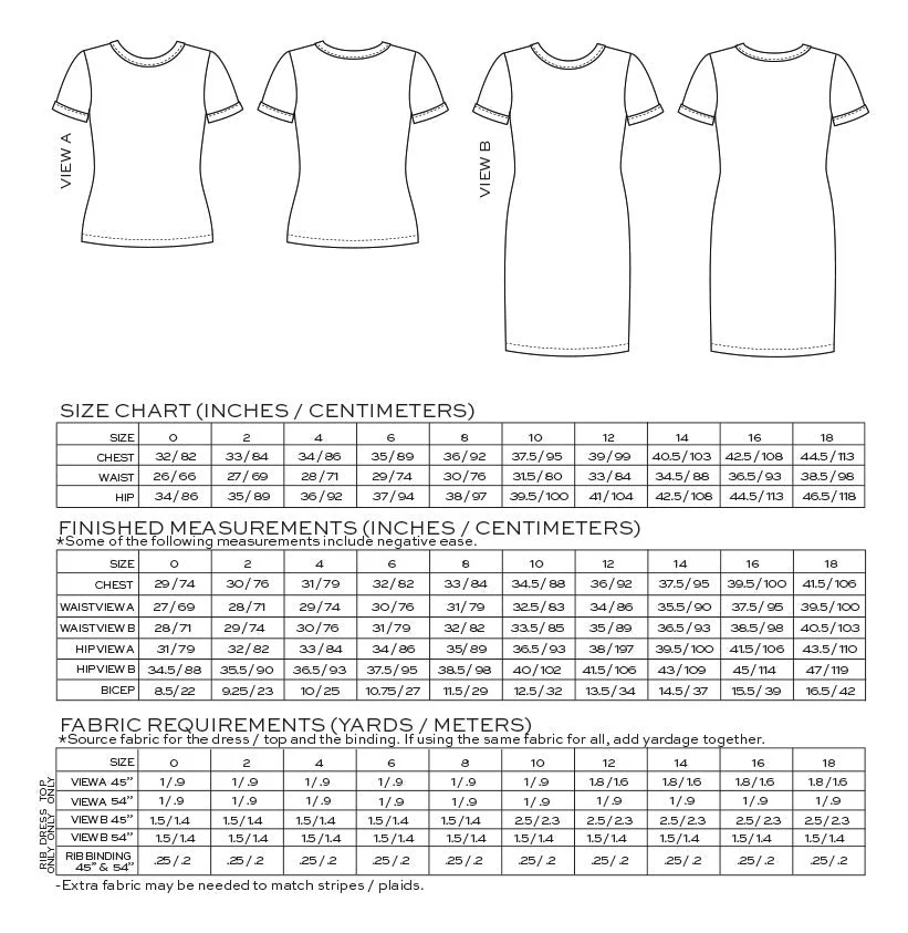 Rio RInger T-Shirt & Dress Pattern - True Bias - Image 5