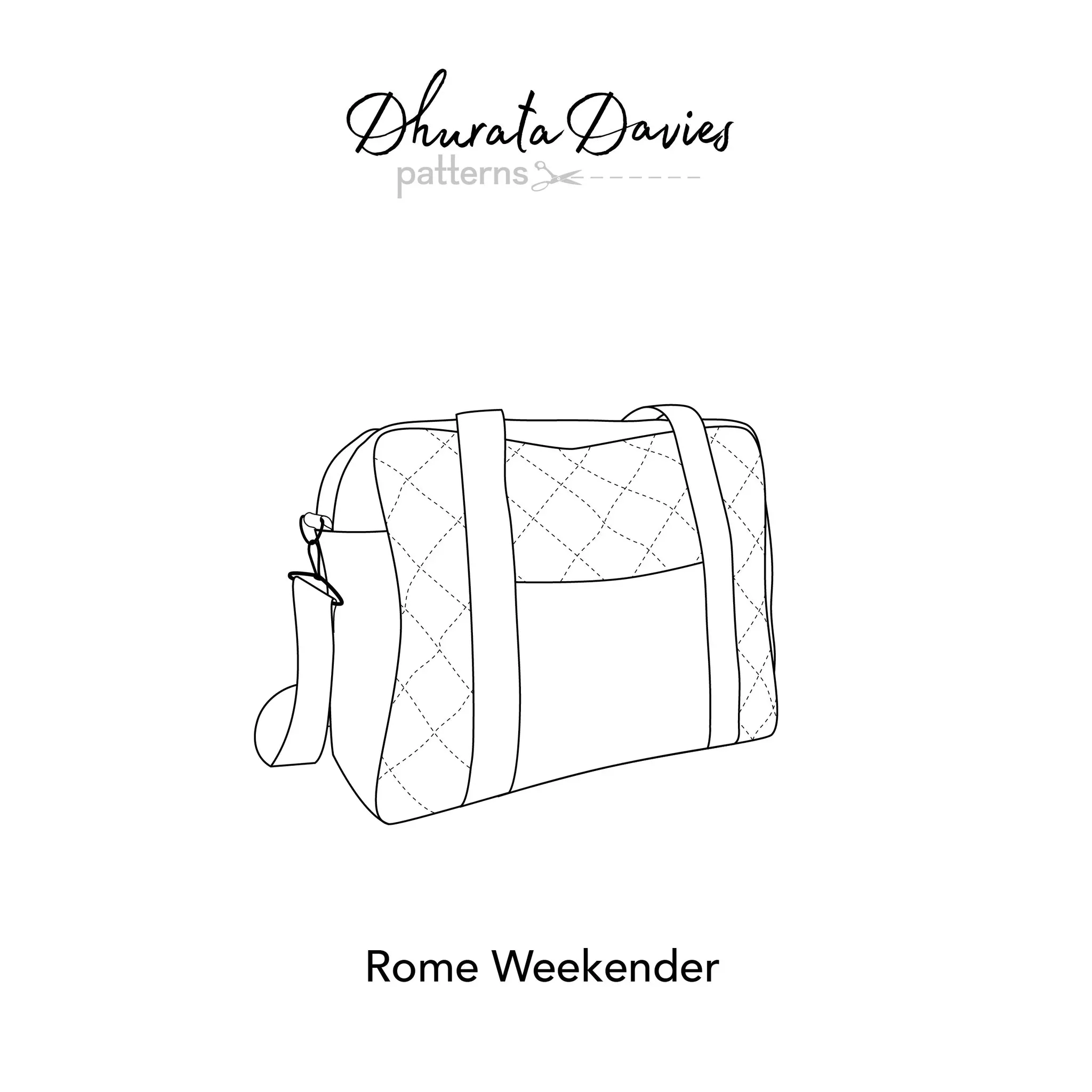 Rome Weekender Bag Sewing Pattern - Dhurata Davies - Image 2