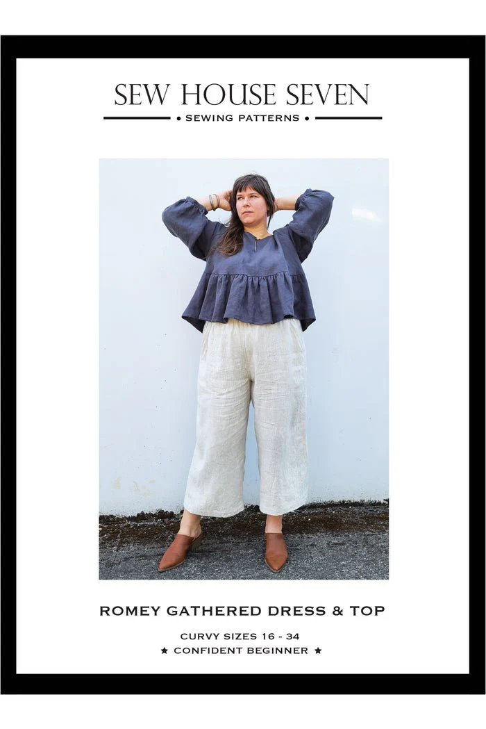 Romey Gathered Dress & Top Sewing Pattern - Sew House Seven - Image 30