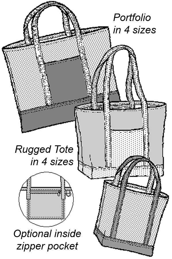 Rugged Tote & Portfolio PDF Pattern - 533 - The Green Pepper Patterns - Image 2