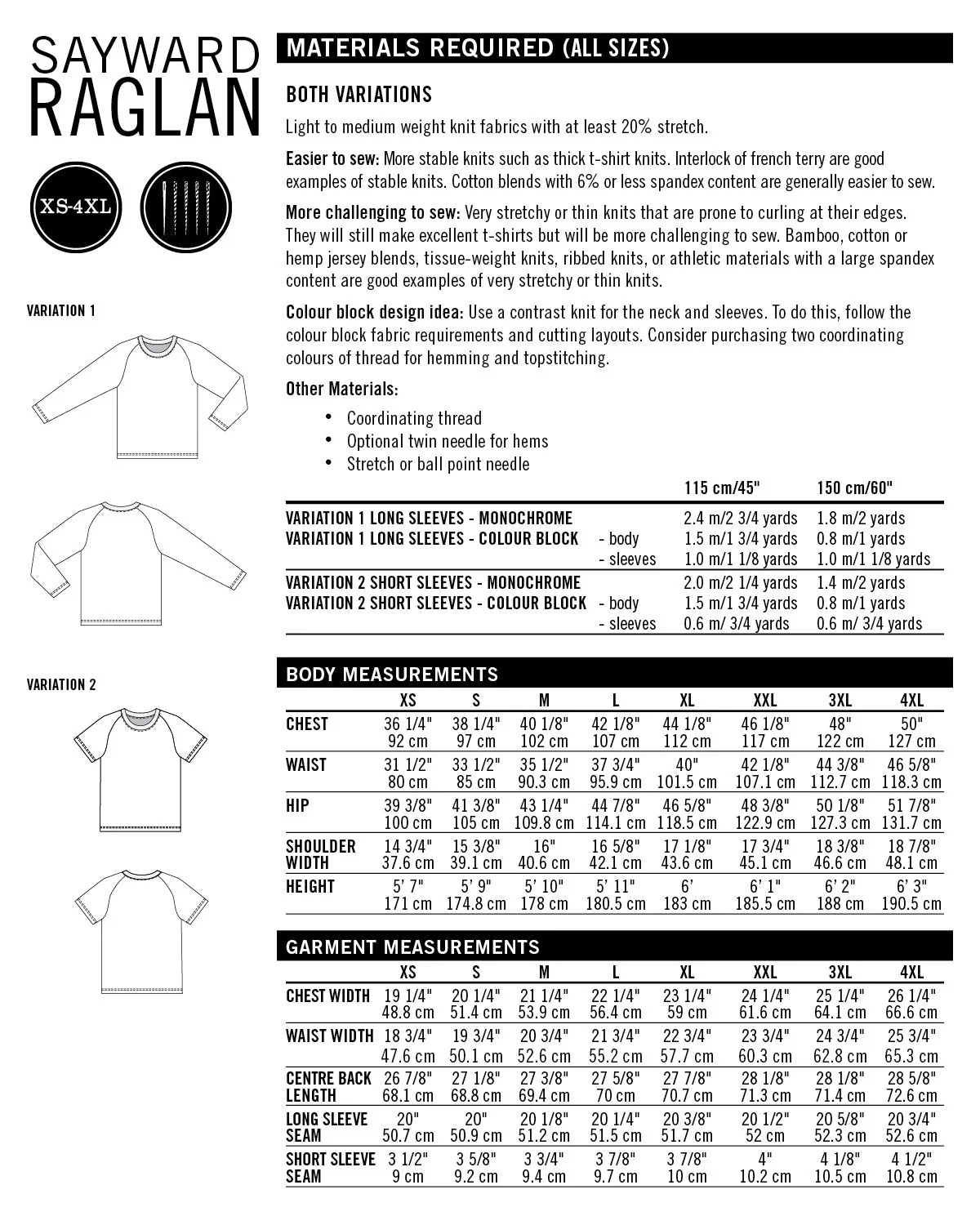 Sayward Raglan Mens PDF Sewing Pattern - Thread Theory - Image 14