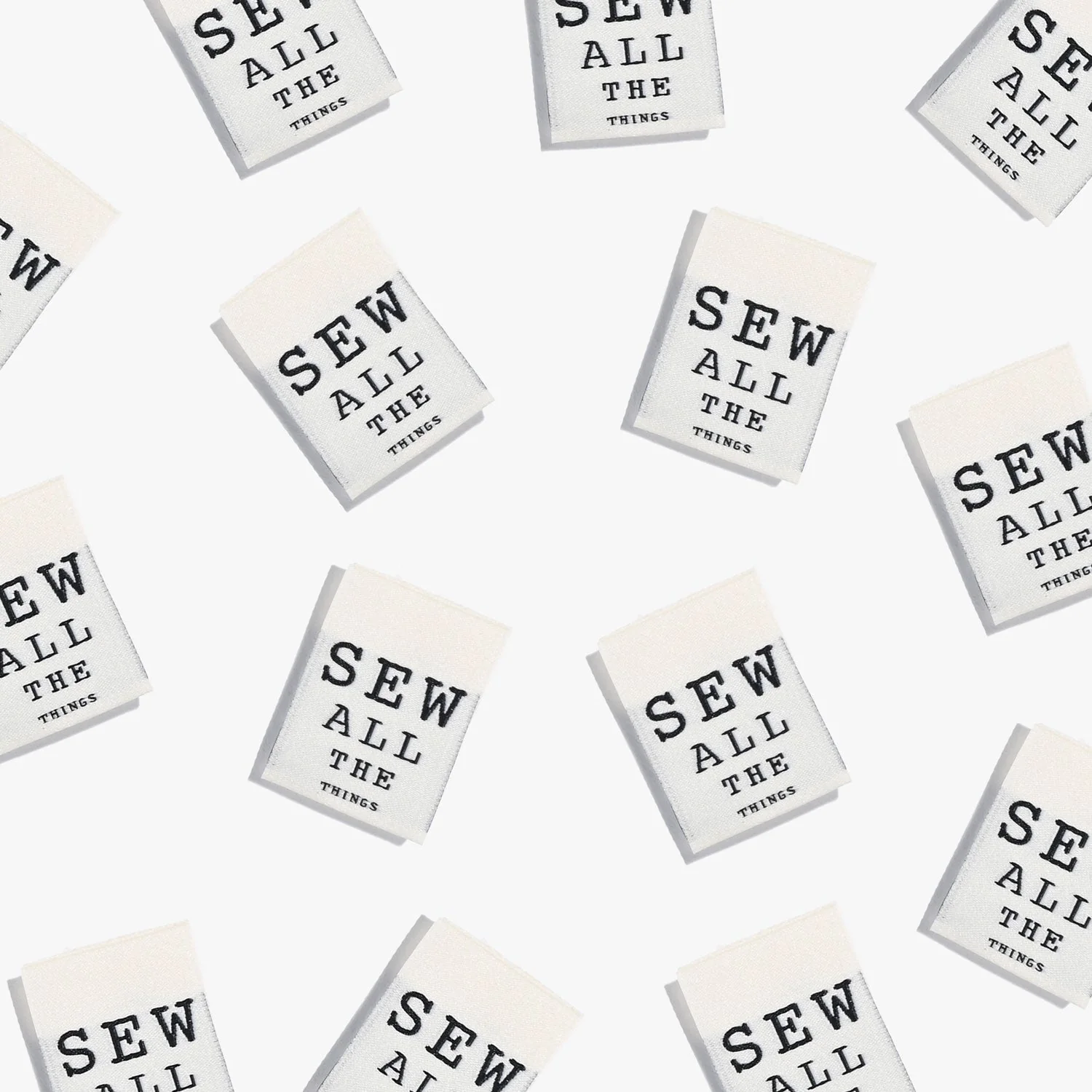 "SEW ALL THE THINGS" Woven Label Pack - Kylie And The Machine